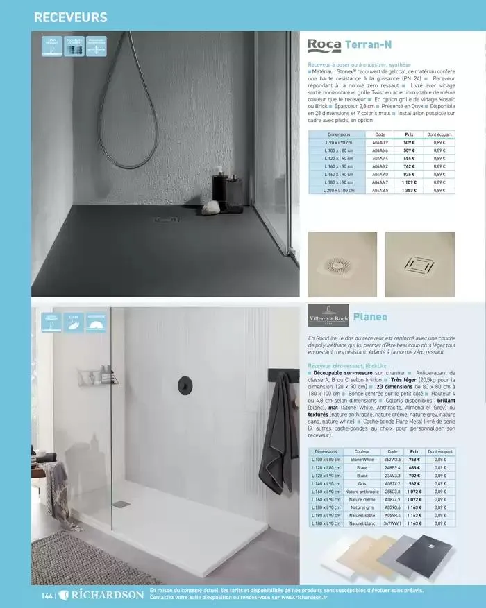SALLE DE DE BAINS ET CARRELAGE 2025 du 11 avril au 31 décembre 2025 - Catalogue page 146