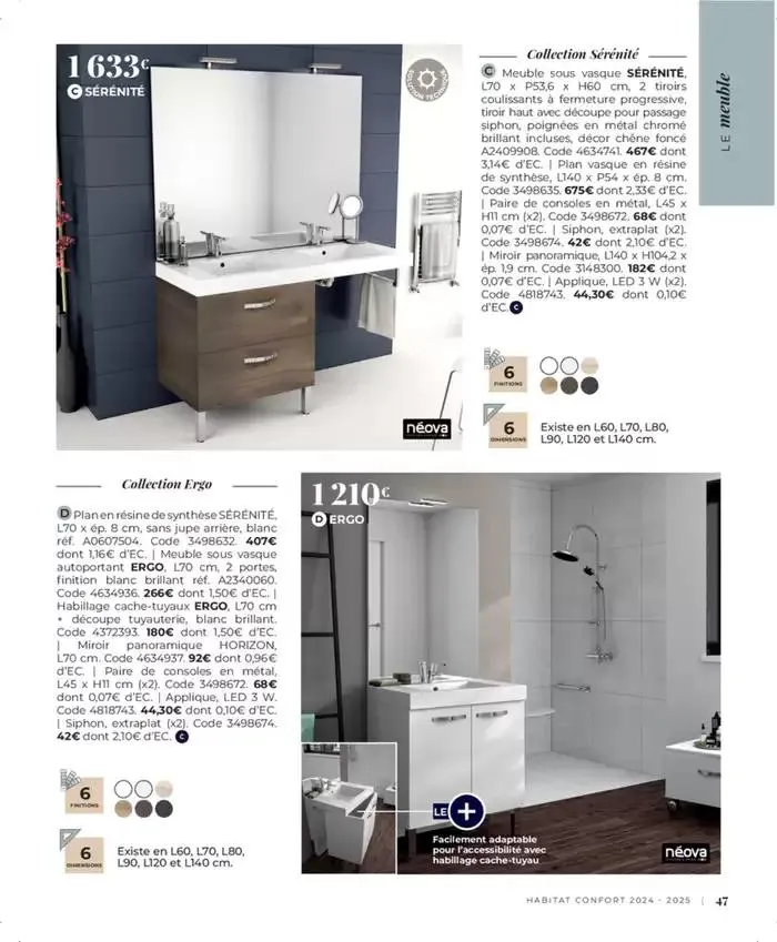 Cedeo Habitat confort du 1 octobre au 31 mai 2025 - Catalogue page 49