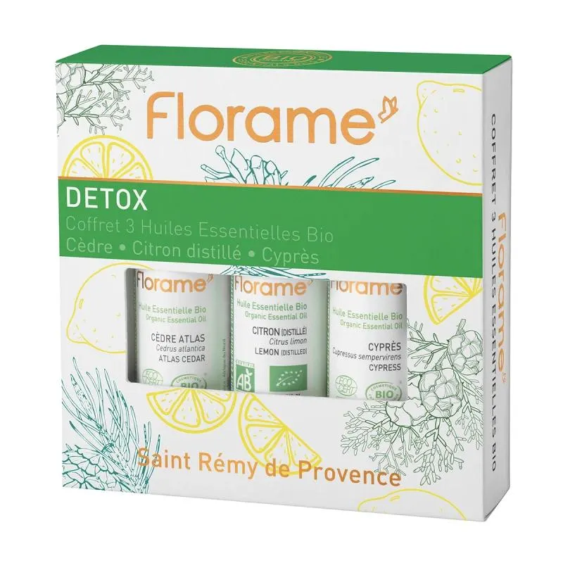 Coffret d'Huiles Essentielles Bio Detox