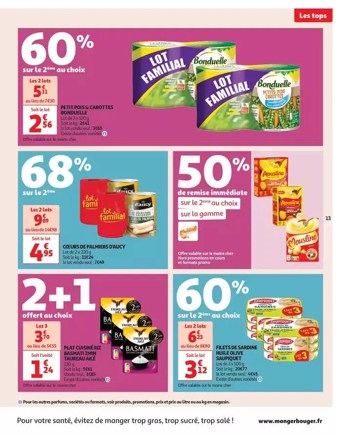 Des prix aussi bas, c'est le top du 29 avril au 11 mai 2025 - Catalogue page 13