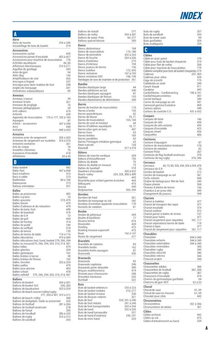 ÉQUIPEMENT SPORTIF du 6 mars au 31 décembre 2025 - Catalogue page 455