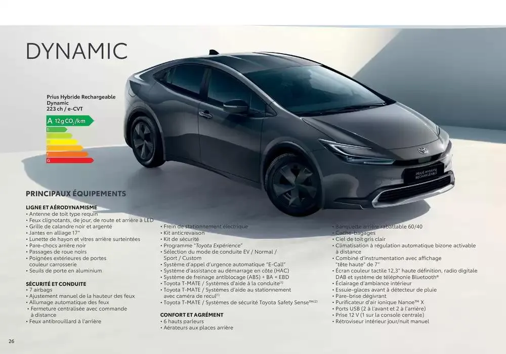 Toyota Prius Hybride Rechargeable du 17 décembre au 17 décembre 2025 - Catalogue page 26