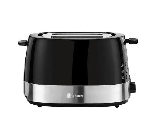 SIGNATURE Grille pain GR8211 Noir et inox