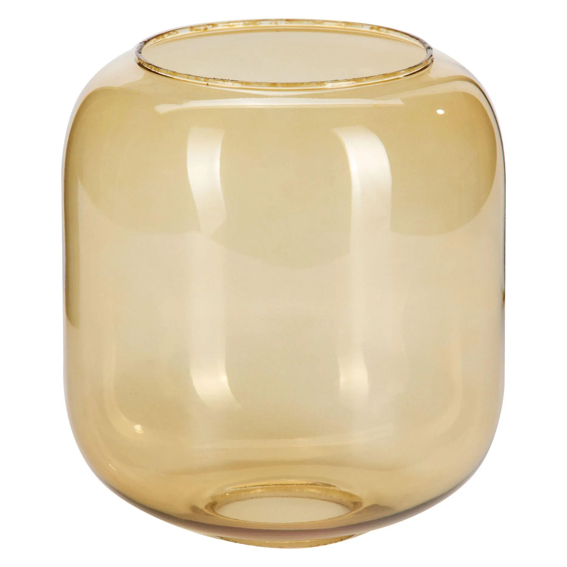 Tube en verre ambre NANTES (H15cm)