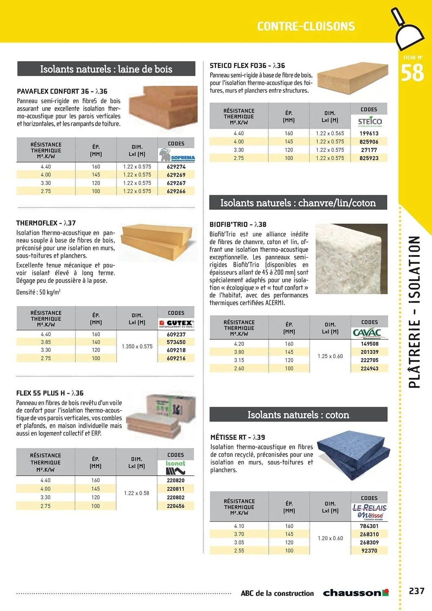 Catalogue Chausson Matériaux du 2 mai au 31 décembre 2025 - Catalogue page 239