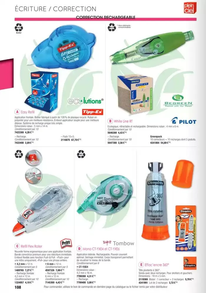 Écoles et loisirs 2025 du 1 janvier au 31 décembre 2025 - Catalogue page 108