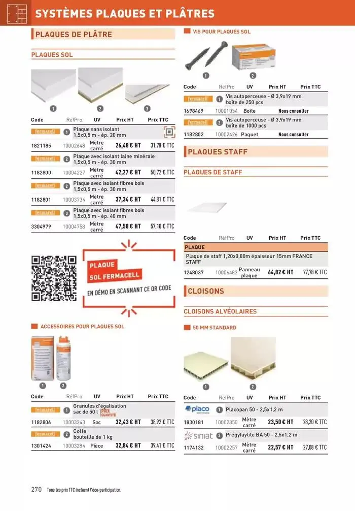 Matériaux 2025 du 1 janvier au 31 décembre 2025 - Catalogue page 270