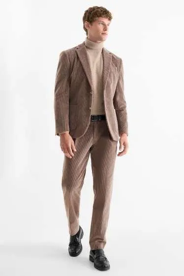 Corduroy mix & match trousers - regular fit - stretch