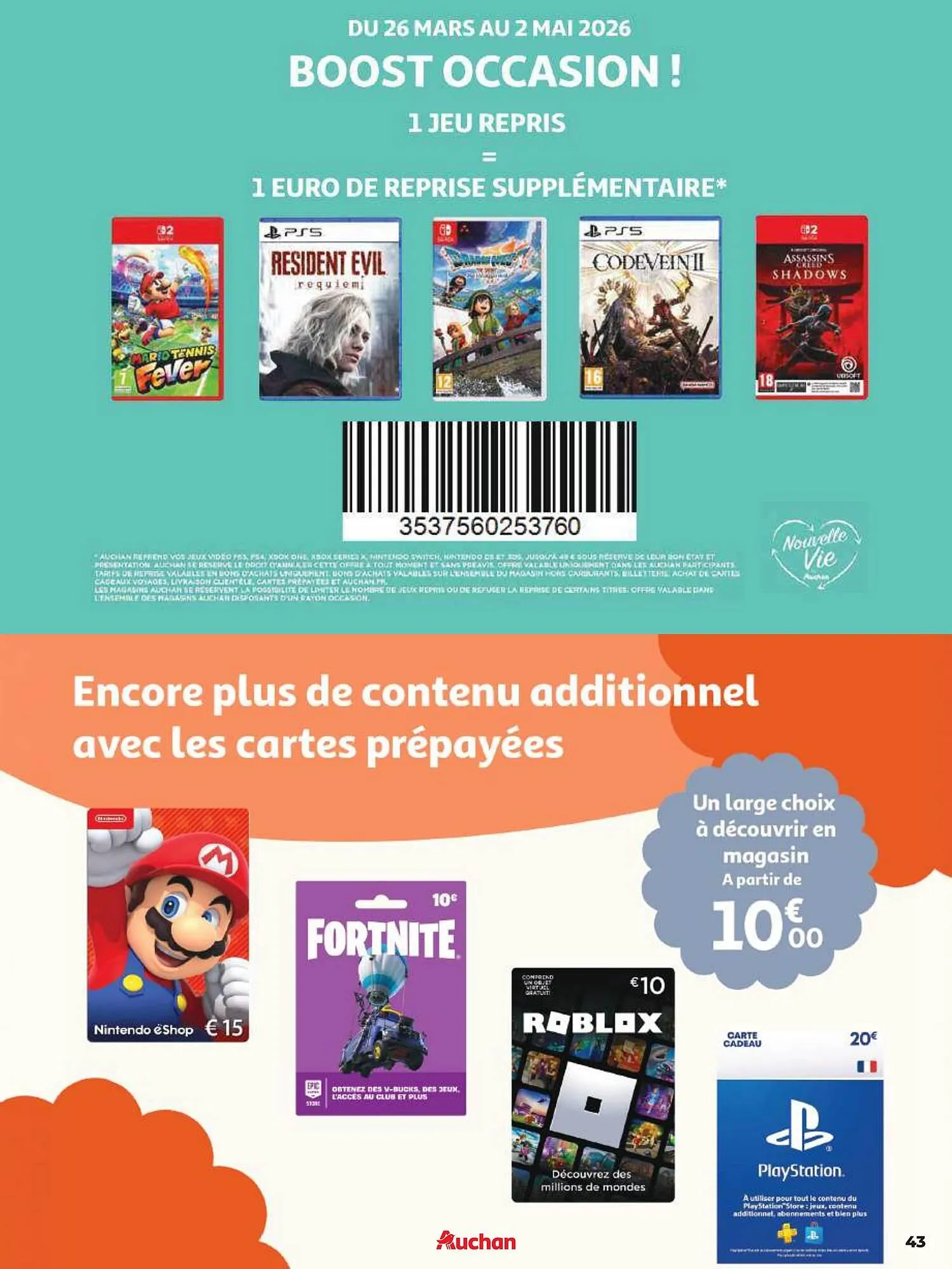 Catalogue Auchan du 26 mars au 2 mai 2026 - Catalogue page 43