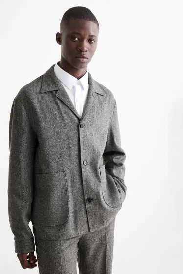 Mix & match tailored jacket - regular fit - stretch - textured