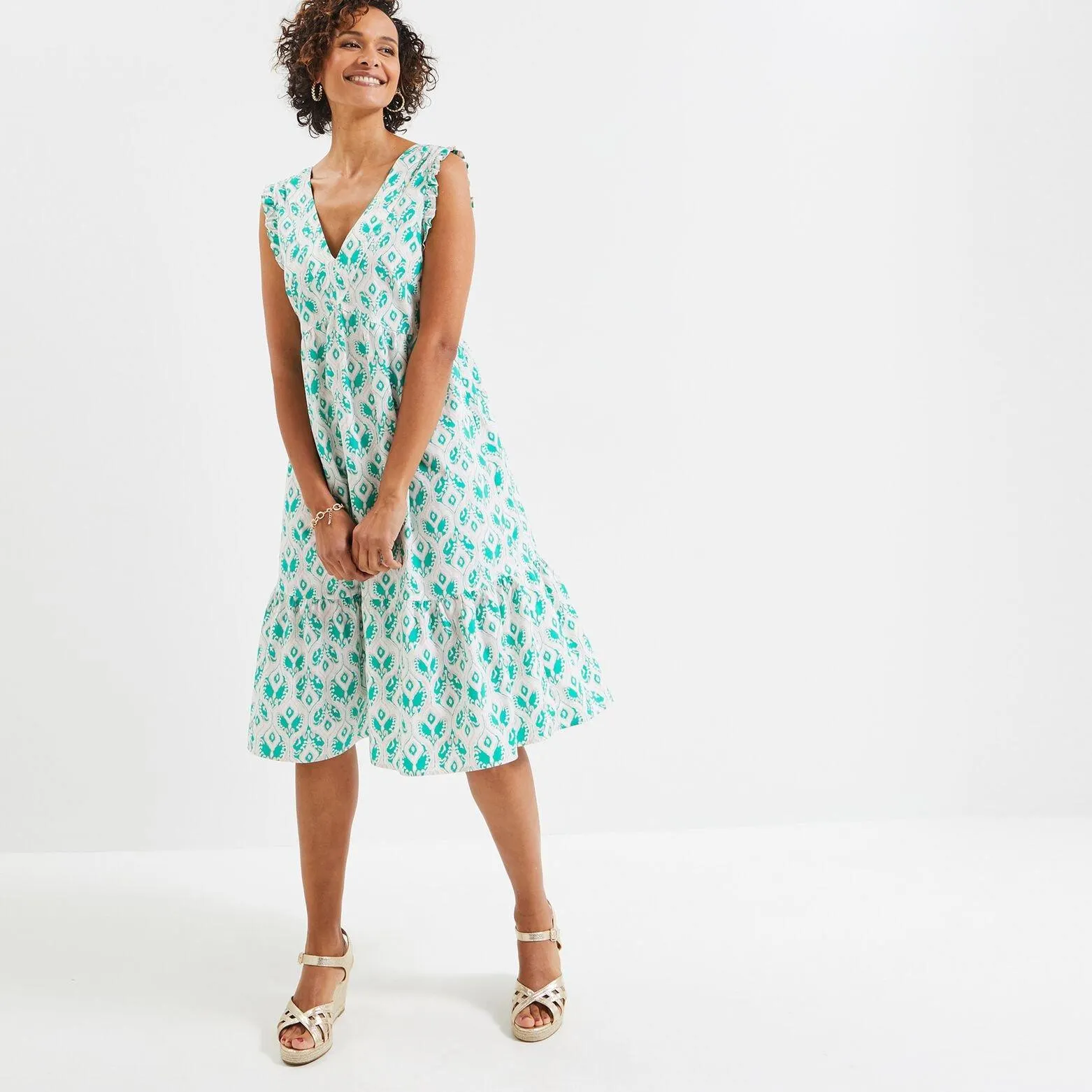 Robe volantée femme