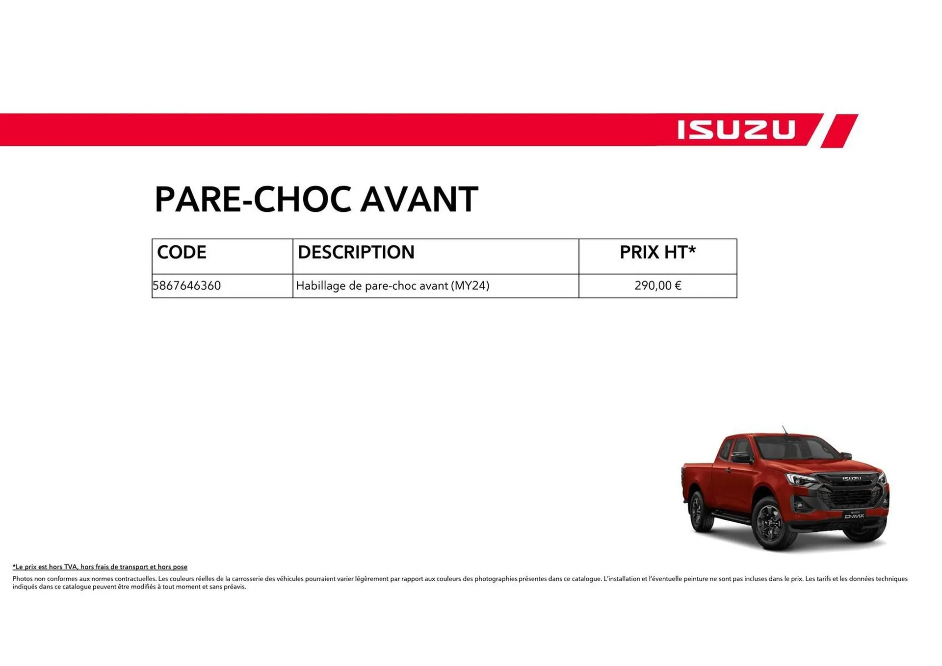 Catalogue Isuzu du 15 octobre au 15 octobre 2025 - Catalogue page 66
