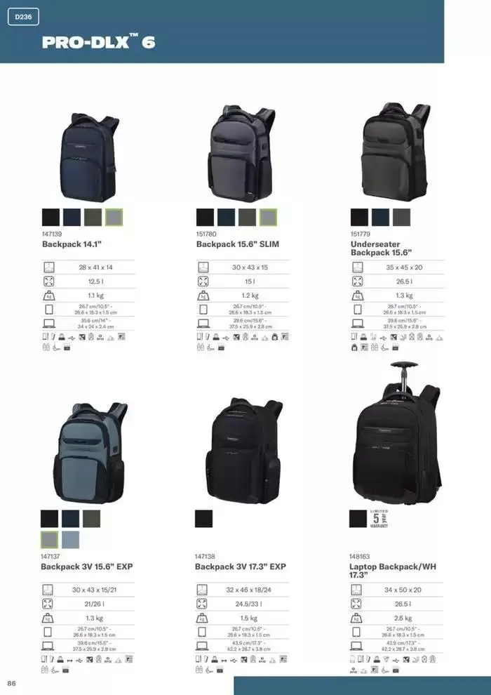 Samsonite Product catalogue 2025 du 23 décembre au 31 décembre 2025 - Catalogue page 174