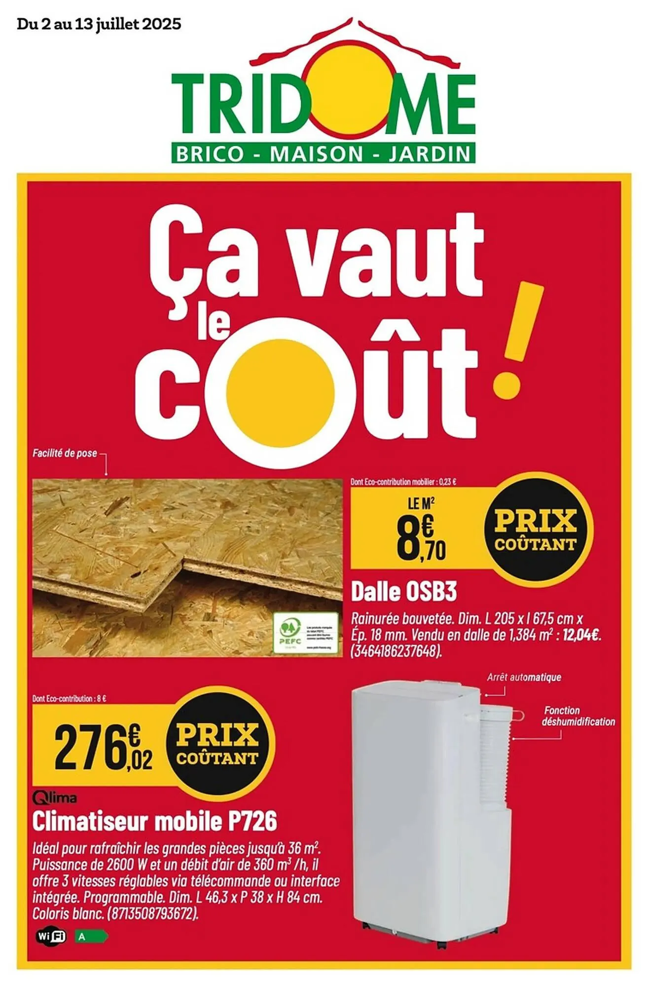 Catalogue Tridôme du 2 juillet au 15 juillet 2025 - Catalogue page 1