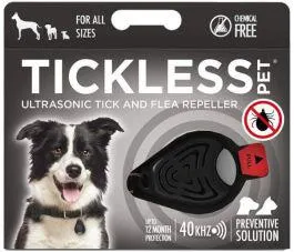 TICKLESS PET A PILE Répulsif puces et tiques noir