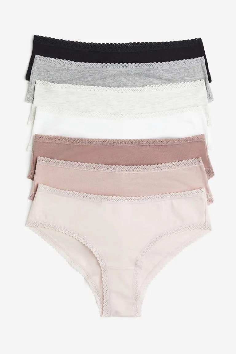 Lot de 7 culottes Hipster