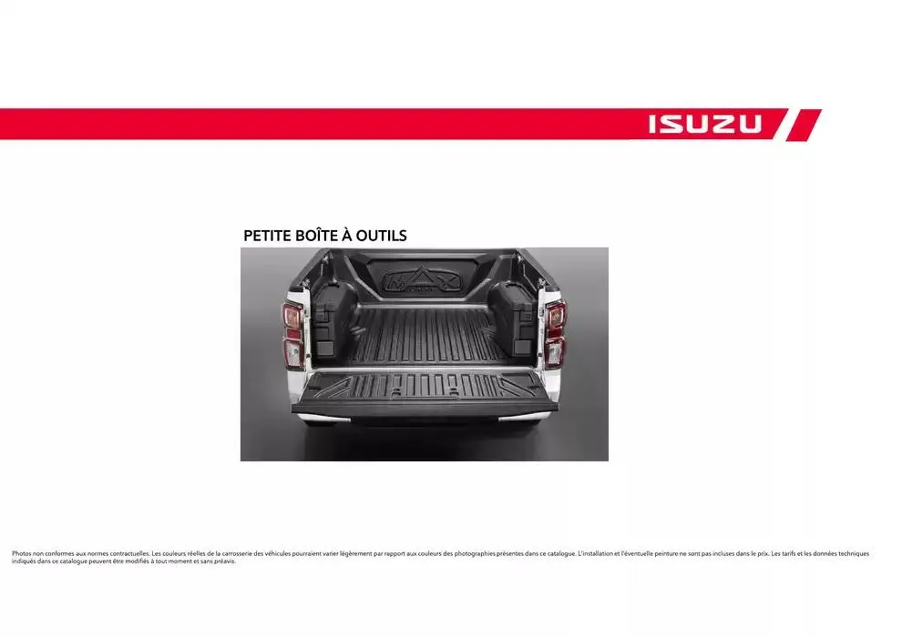 ISUZU SPACE N60B Accessoires du 15 octobre au 15 octobre 2025 - Catalogue page 40