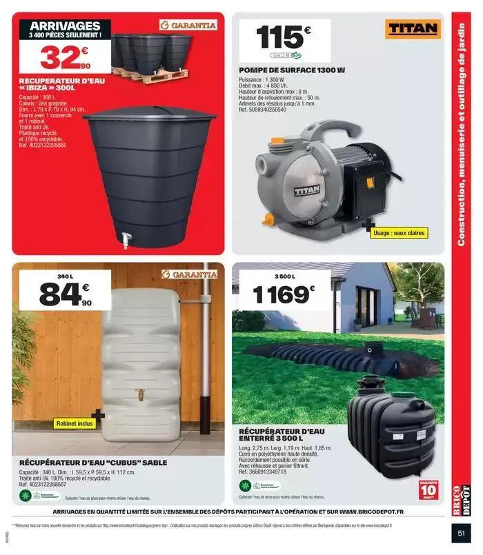 J’aménage mon extérieur à prix dépôt du 11 avril au 29 mai 2025 - Catalogue page 51