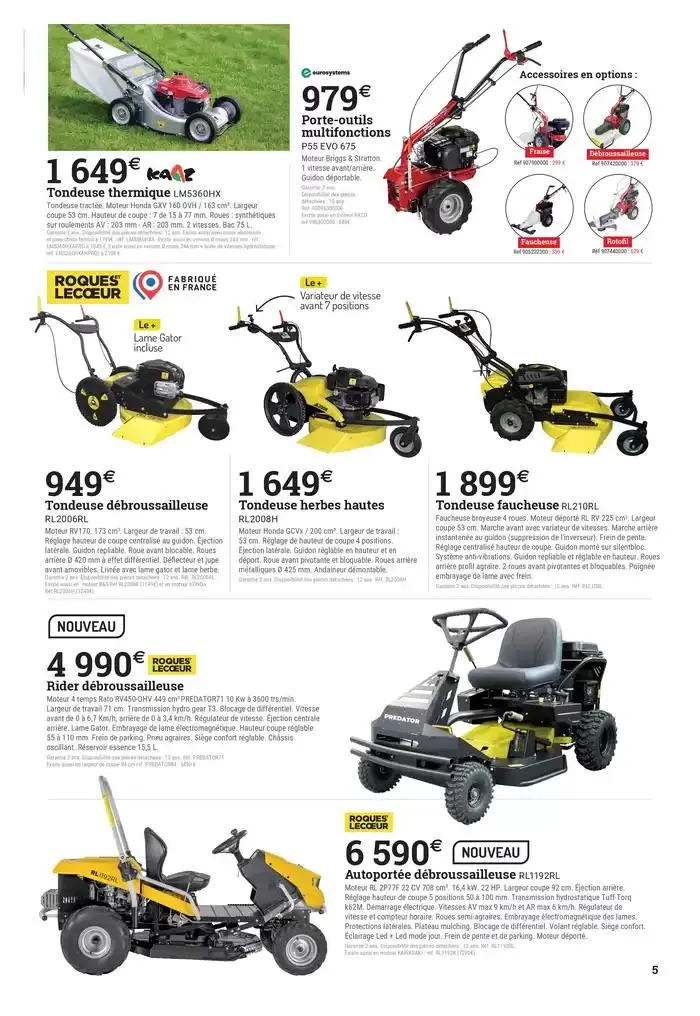 Spécial motoculture du 26 février au 31 mai 2025 - Catalogue page 5