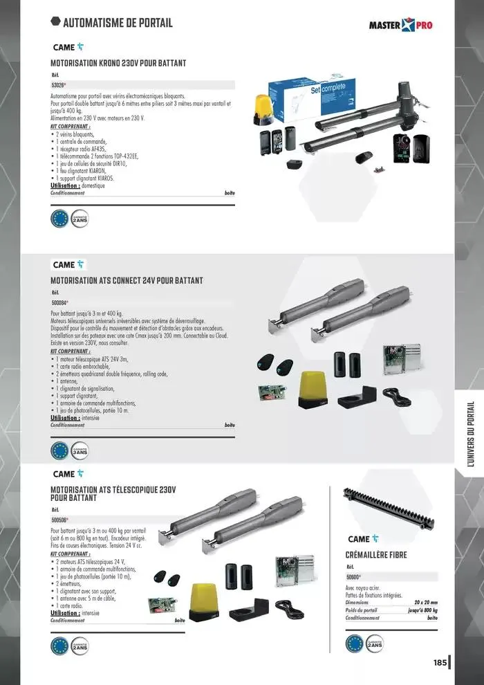 Guide Quincaillerie Serrurerie 2025 - 2026 du 1 avril au 1 avril 2026 - Catalogue page 187