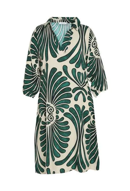 Robe tunique bicolore en viscose