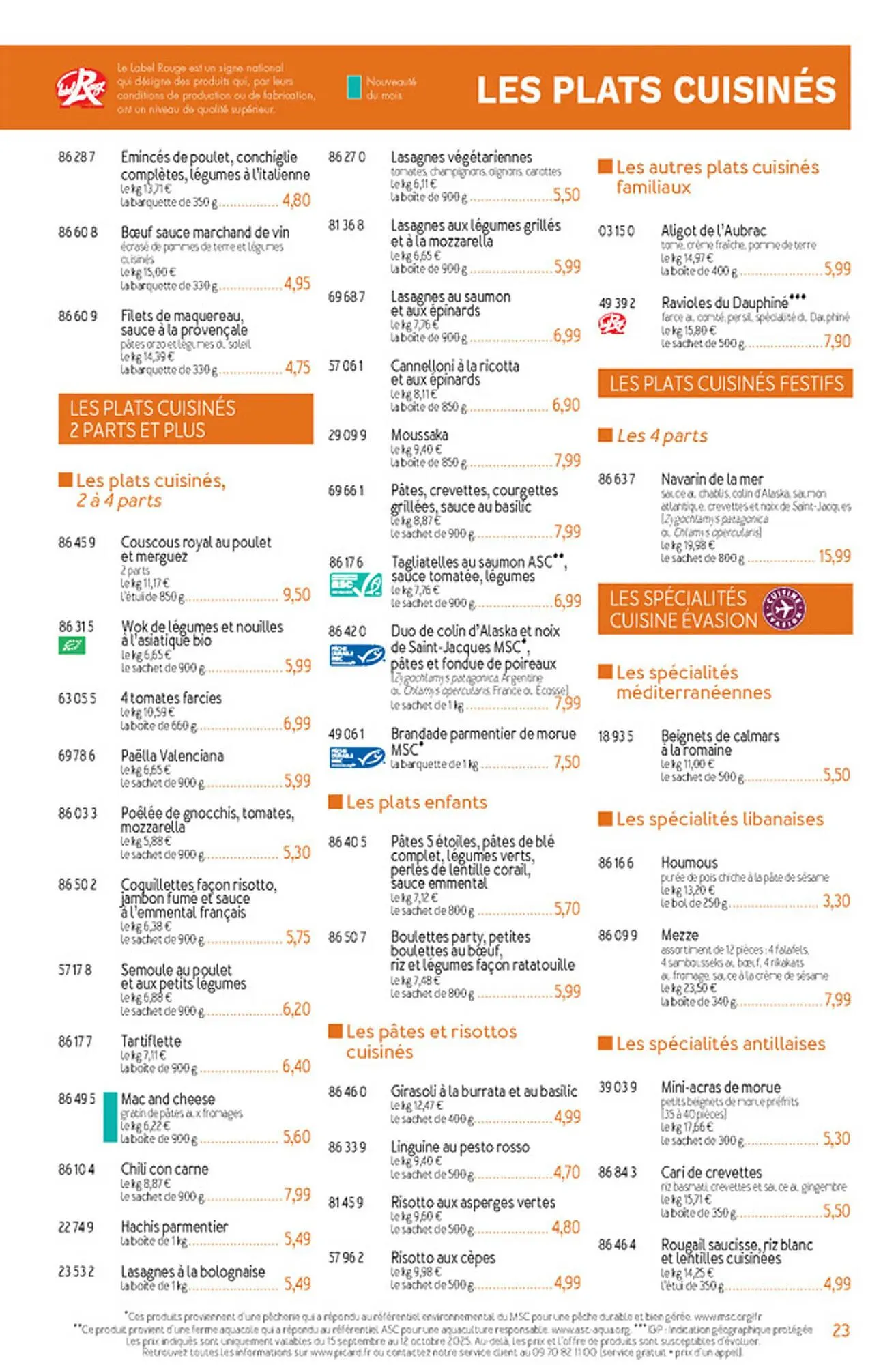 Catalogue Picard du 15 septembre au 16 novembre 2025 - Catalogue page 23