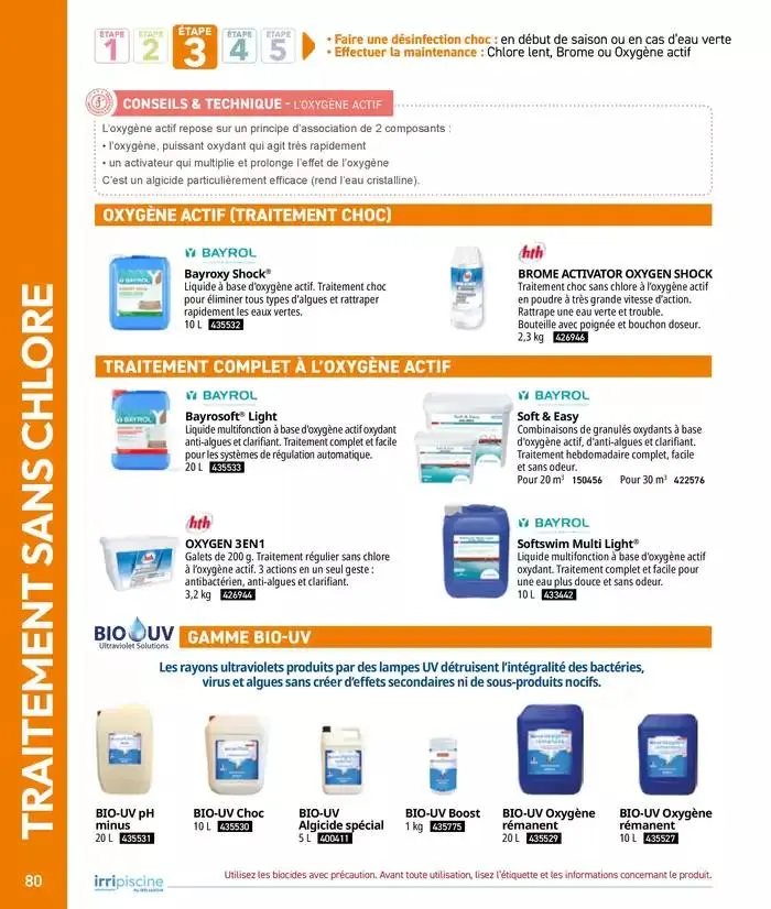 Les plaisir de l'eau Piscine,Spa,Arrosage du 10 mars au 31 décembre 2025 - Catalogue page 80