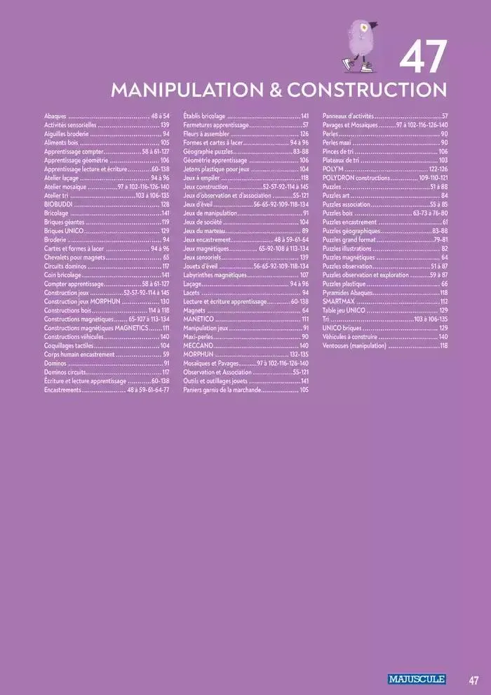Education And Loisirs Majuscule 2025 du 5 mars au 31 décembre 2025 - Catalogue page 71