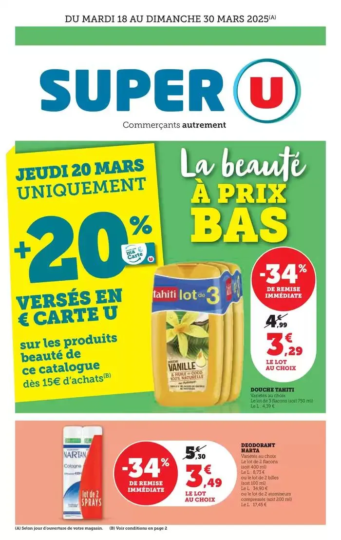 Spécial Beauté du 18 mars au 30 mars 2025 - Catalogue page 1