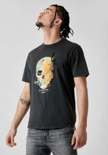 T-shirt noir homme 100% coton