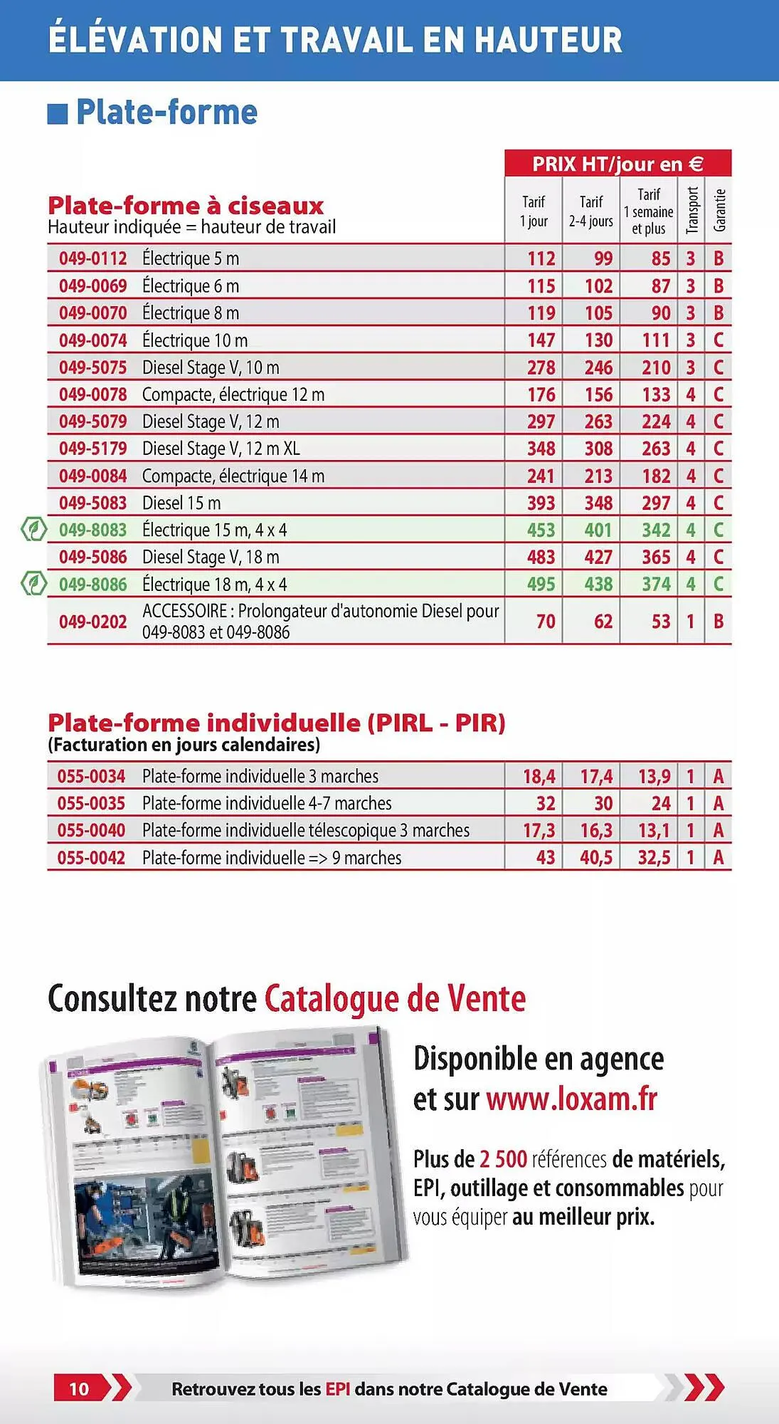 Catalogue Loxam du 3 janvier au 31 décembre 2025 - Catalogue page 12