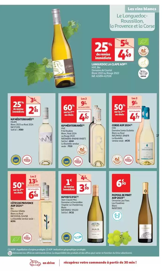 Foire aux vins : une sélection à prix modérés du 1 avril au 13 avril 2025 - Catalogue page 17