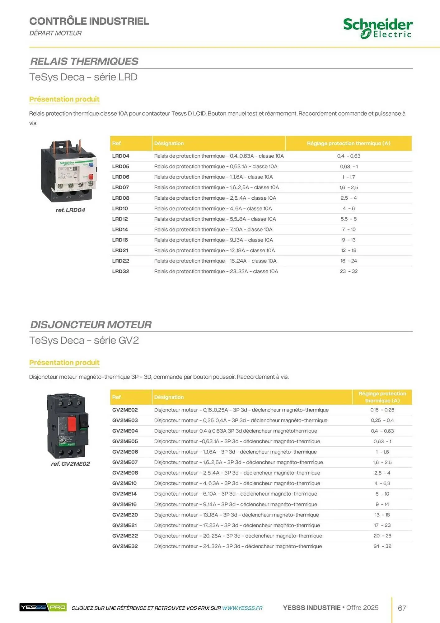 Catalogue Yesss electrique du 28 janvier au 31 décembre 2025 - Catalogue page 69