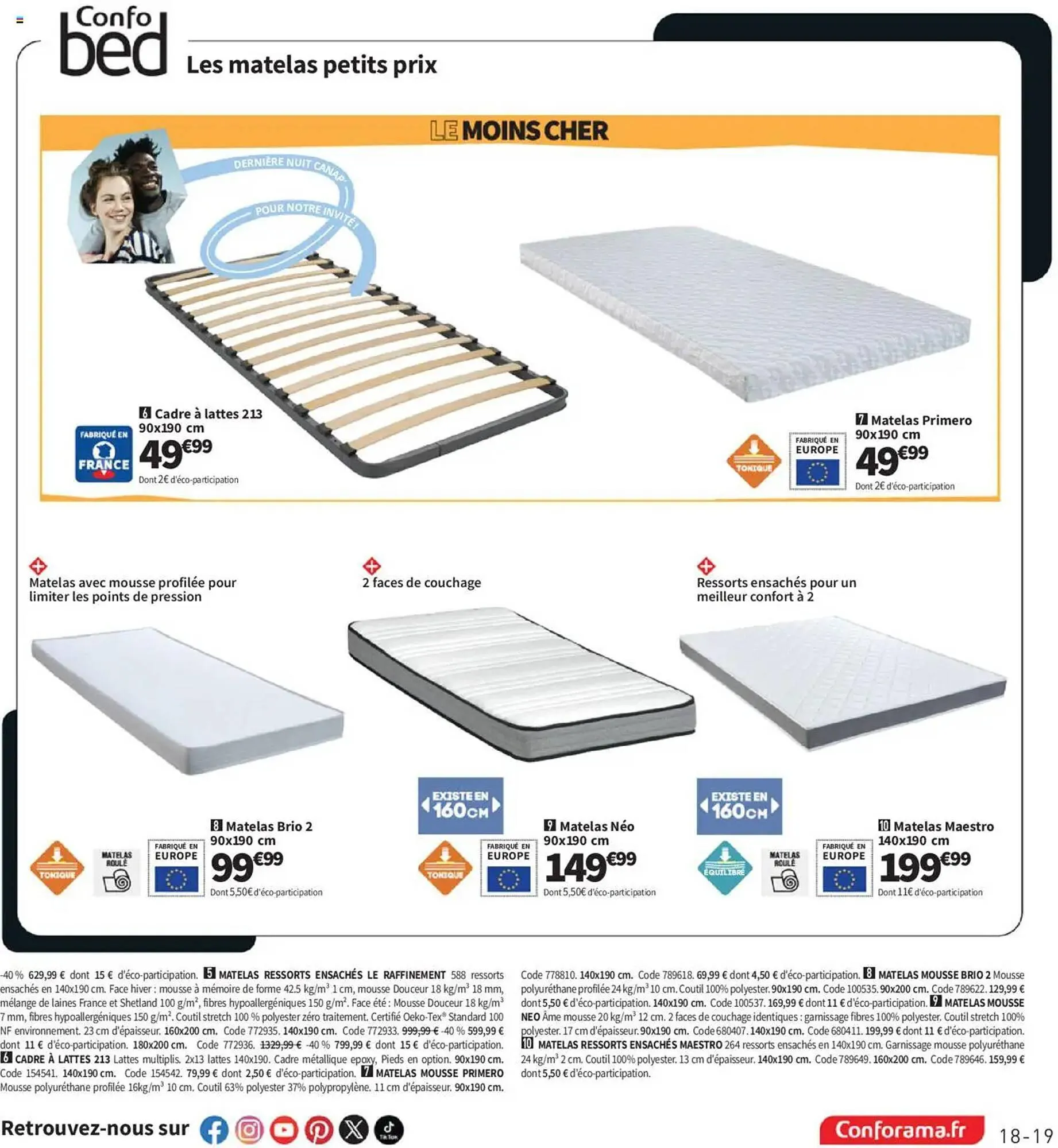 Catalogue Conforama du 22 avril au 26 mai 2025 - Catalogue page 19