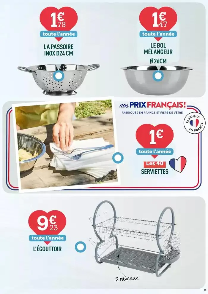Le catalogue prix bas ! du 4 avril au 30 avril 2025 - Catalogue page 13