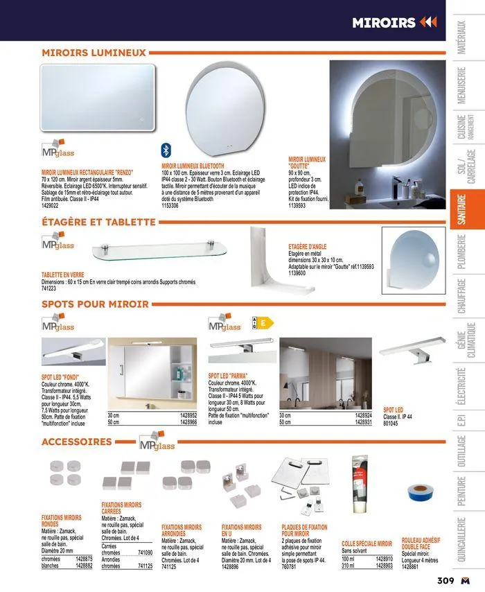 Guide produits 2024 du 15 mars au 31 décembre 2024 - Catalogue page 309