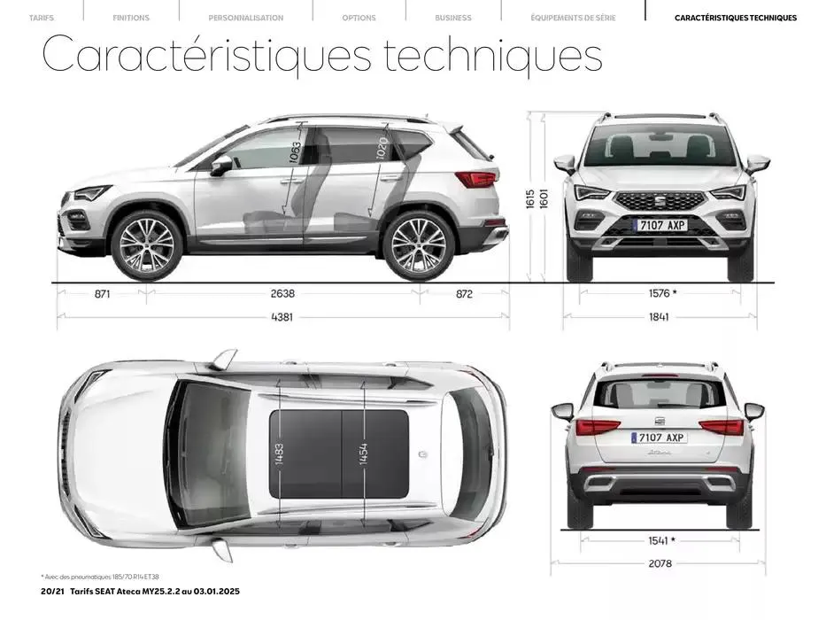SEAT Ateca du 3 janvier au 3 janvier 2026 - Catalogue page 20