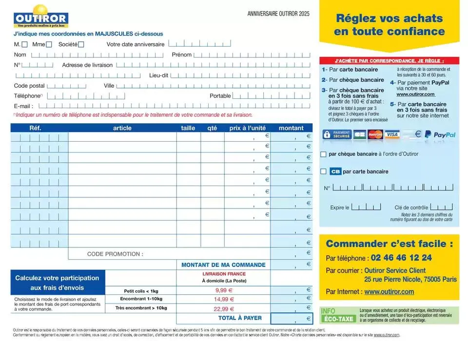 Les jours Anniversaire ! du 11 avril au 31 décembre 2025 - Catalogue page 107