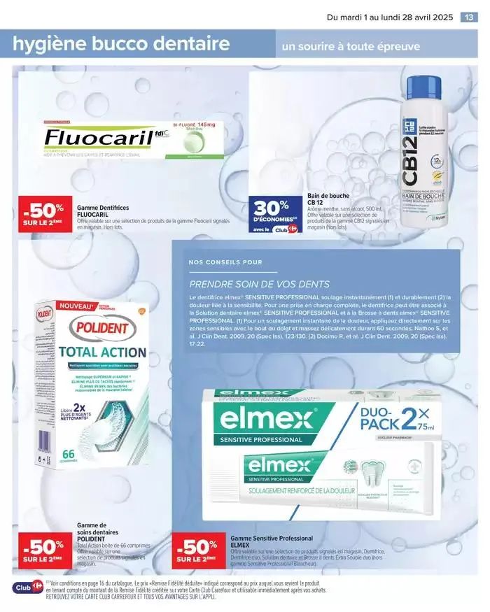 PARAPHARMACIE AVRIL du 1 avril au 28 avril 2025 - Catalogue page 13