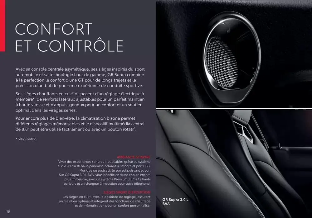 Toyota Supra du 9 avril au 9 avril 2026 - Catalogue page 16