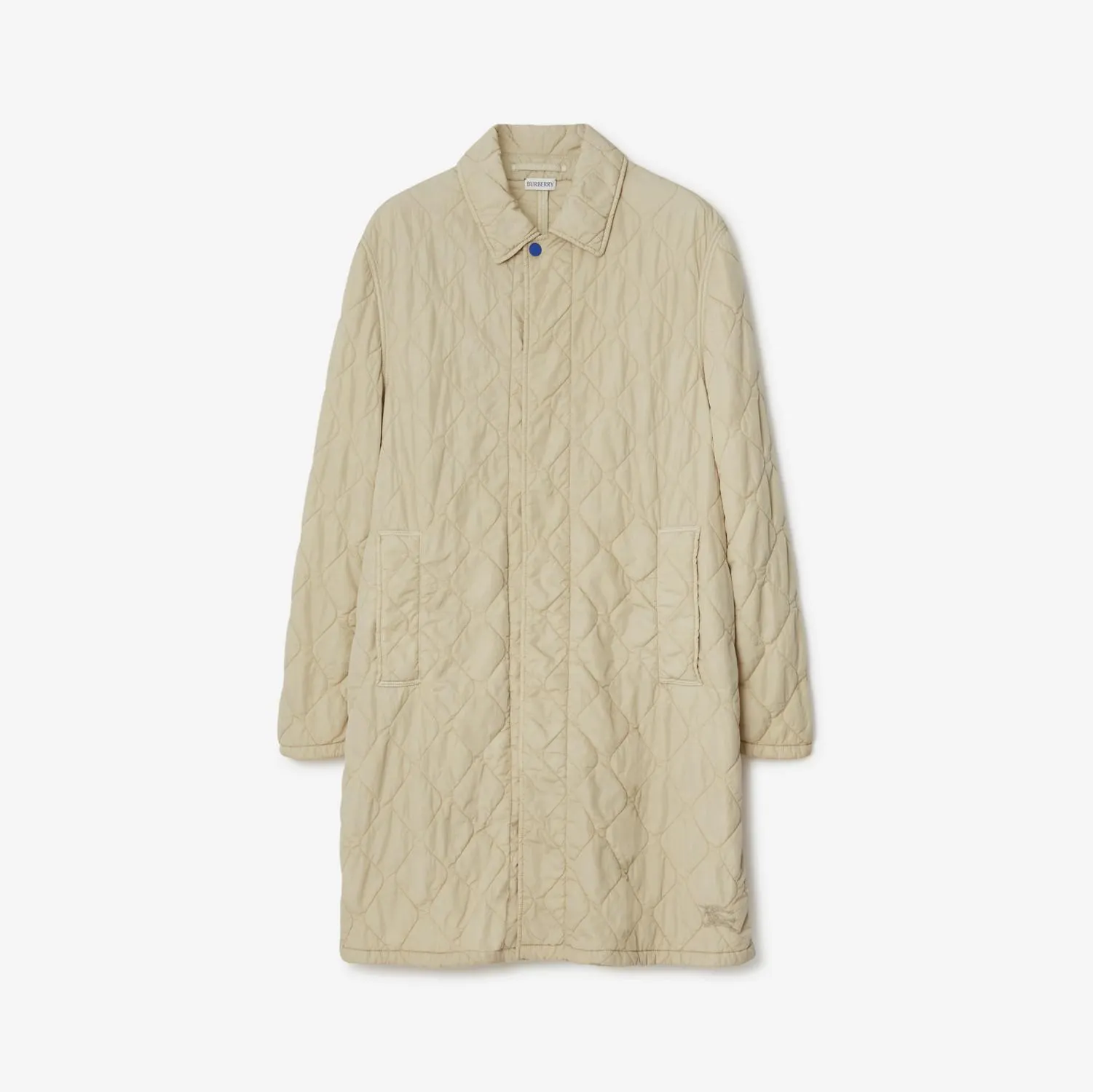 Mid-length Quilted Nylon Car Coat