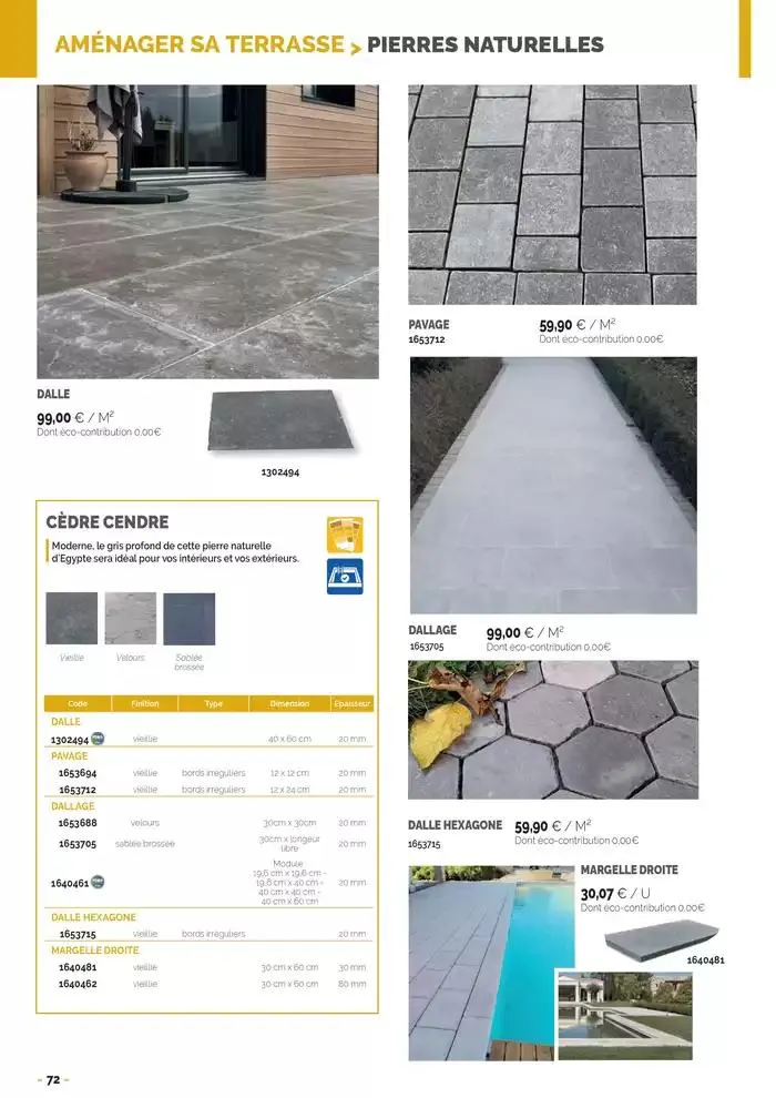 Aménagements Extérieurs 2025 du 30 avril au 31 décembre 2025 - Catalogue page 72
