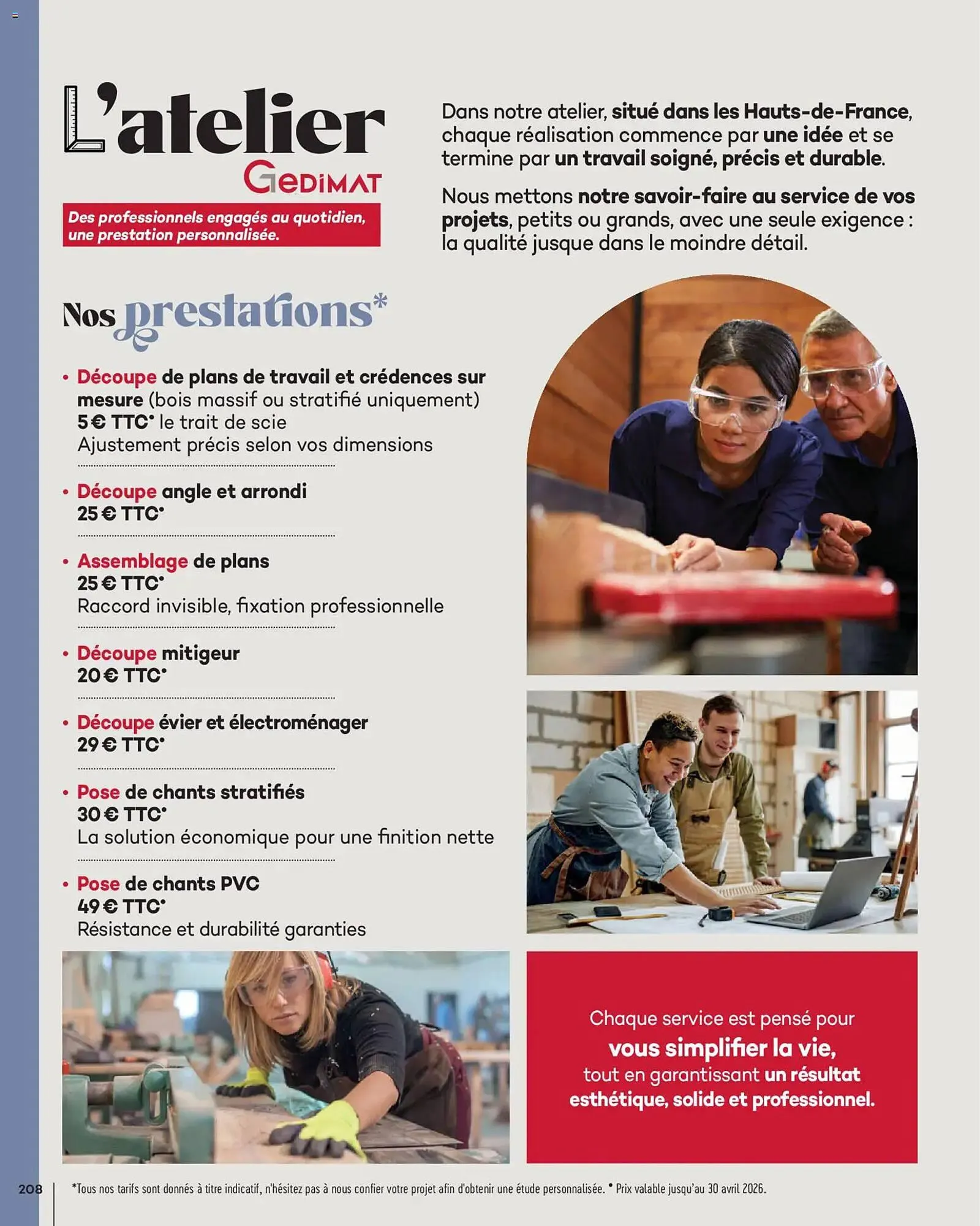 Catalogue Gedimat du 1 avril au 30 avril 2026 - Catalogue page 208