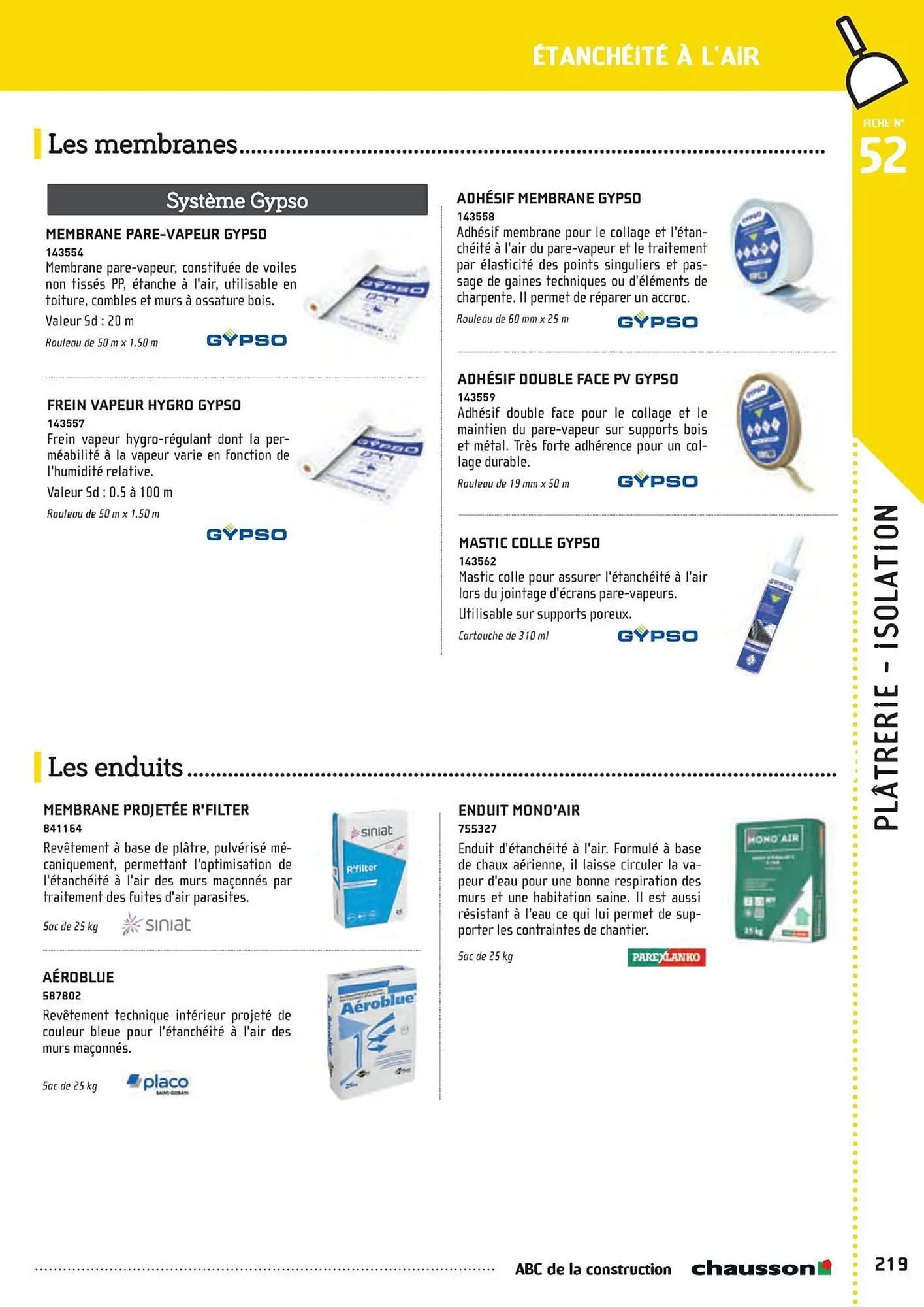 Catalogue Chausson Matériaux du 2 mai au 31 décembre 2025 - Catalogue page 221
