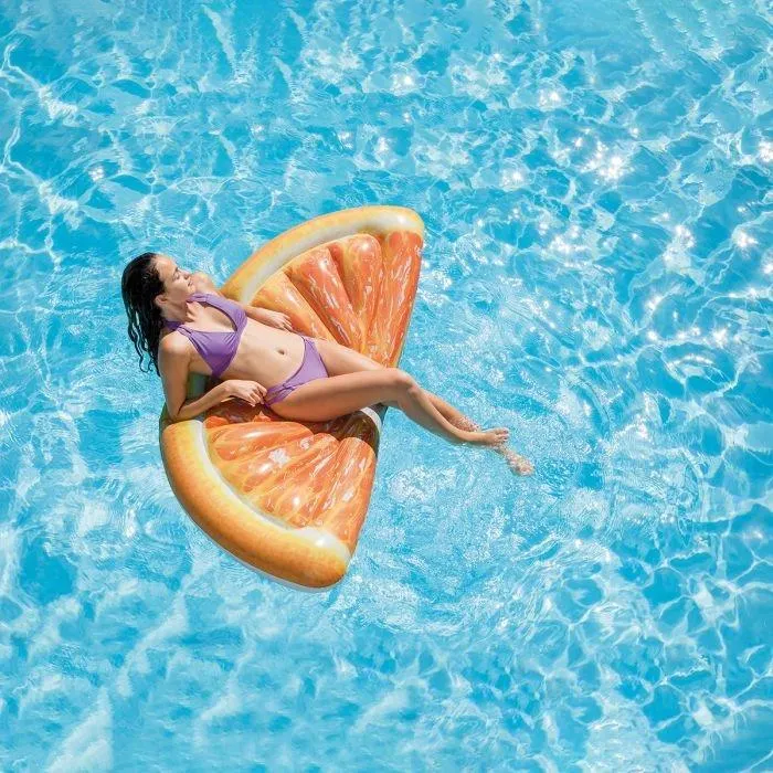 Matelas gonflable orange Intex
