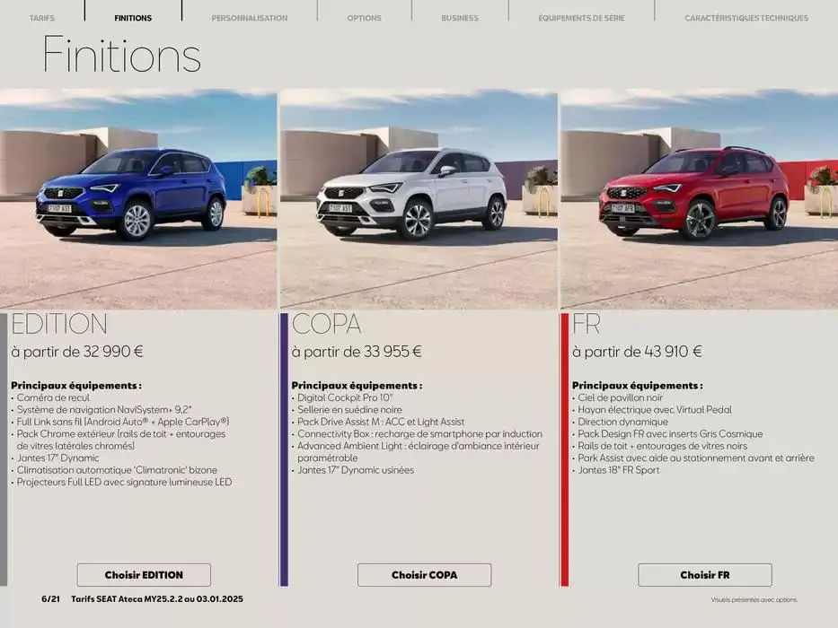 SEAT Ateca du 3 janvier au 3 janvier 2026 - Catalogue page 6