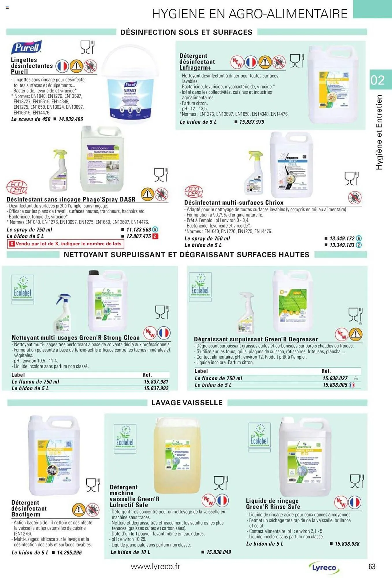 Catalogue Lyreco du 15 mai au 31 décembre 2023 - Catalogue page 63