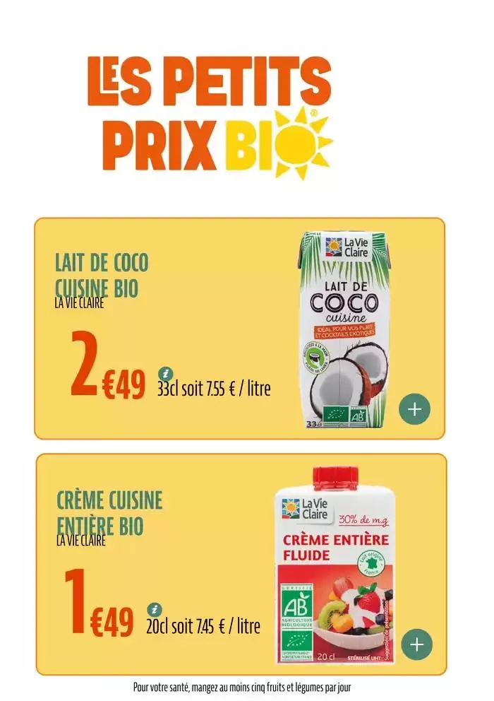 LES PETITS PRIX BIO du 11 mars au 31 décembre 2025 - Catalogue page 14