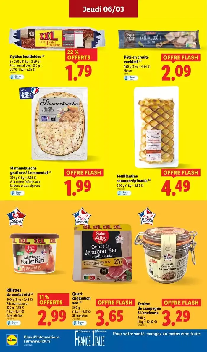 Les bonnes affaires sont chez Lidl ! Découvrez une sélection de produits à petits prix du 6 mars au 12 mars 2025 - Catalogue page 18