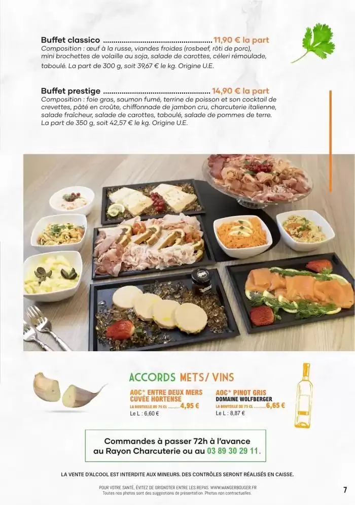 CARTE TRAITEUR 2025 du 31 mars au 31 décembre 2025 - Catalogue page 7